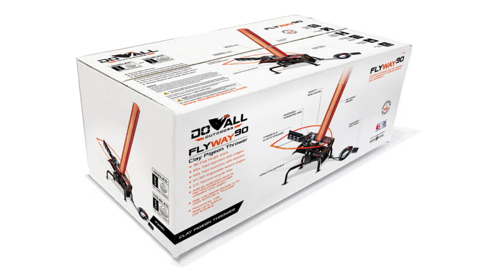 Do All Outdoors FlyWay 90 Launcher, Black, 90 Clays, FW90