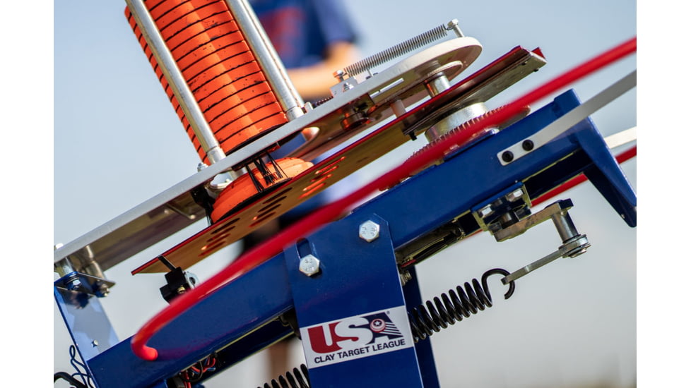 Do All Outdoors USA Clay Launcher, Red White Blue, 50 Clays, USAAT20