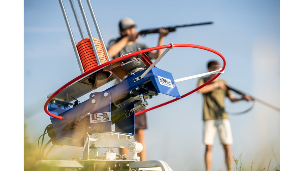 Do All Outdoors USA Clay Launcher, Red White Blue, 50 Clays, USAAT20