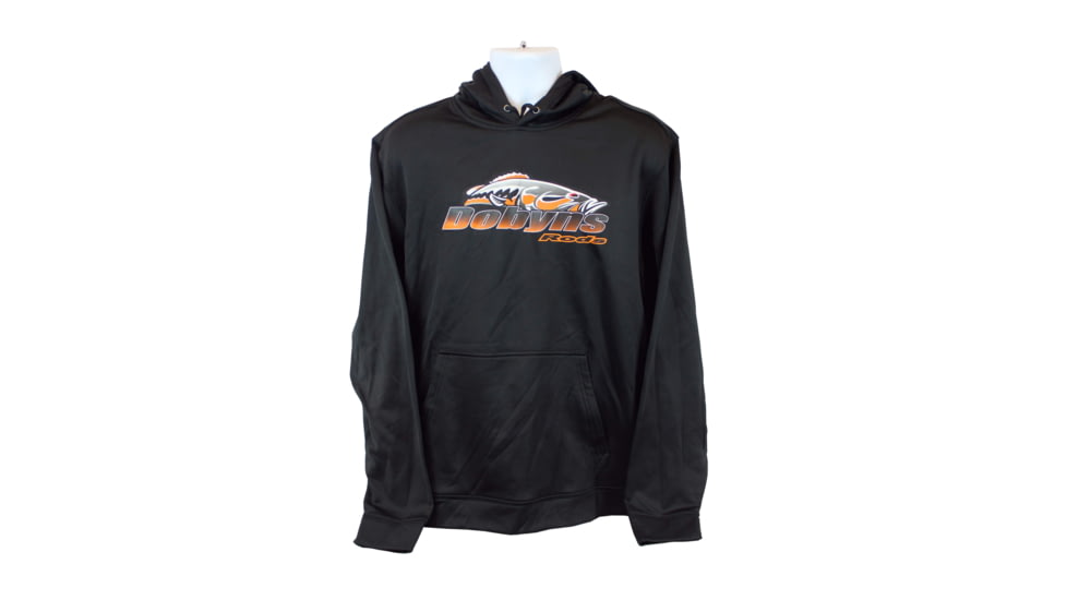 Dobyns Logo Polyester Hoodies - Mens, Black/Orange, 3XL, POLY BLK/ORG 3X