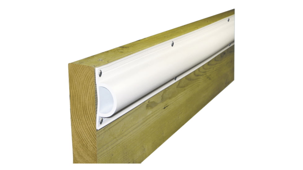 Dock Edge Standard "D" PVC Profile 16ft Roll - White 38493