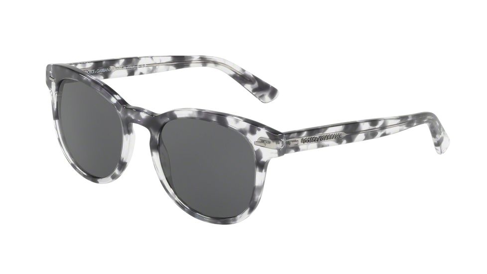 Dolce&amp;Gabbana DG4254 Sunglasses 313987-51 - Havana Clear Black Frame, Grey Lenses