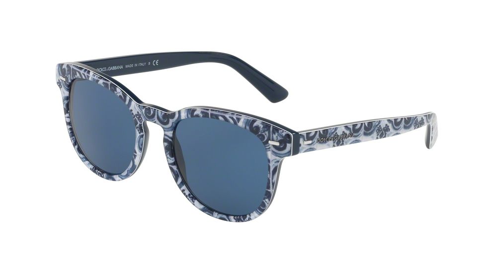Dolce&amp;Gabbana DG4254 Sunglasses 314080-51 - Maioliche Blue Frame, Blue Lenses