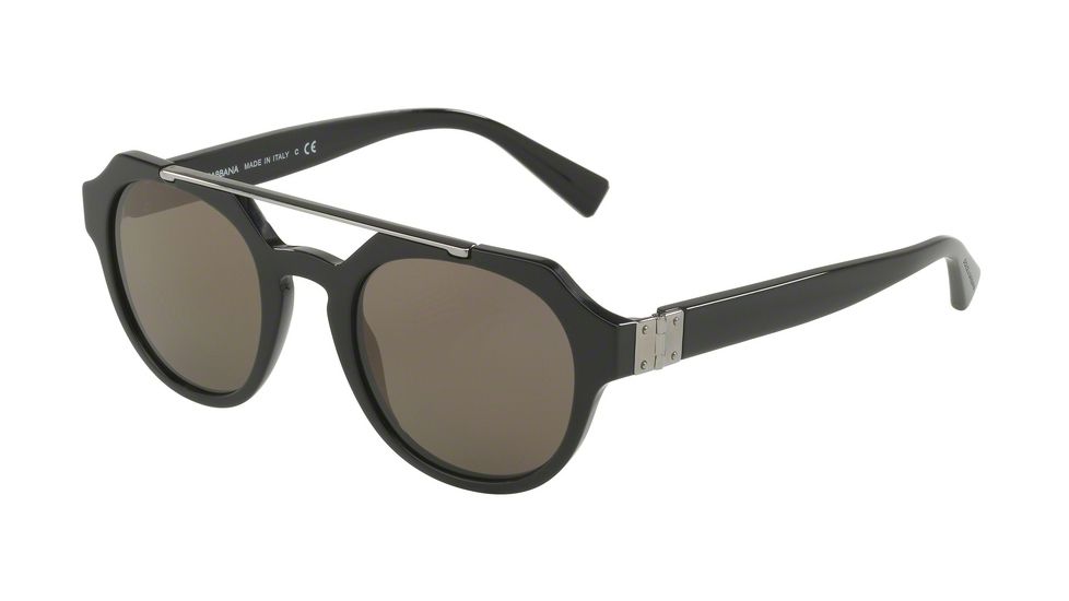 Dolce&amp;Gabbana DG4313 Sunglasses 501/R5-50 - Black Frame, Grey Lenses