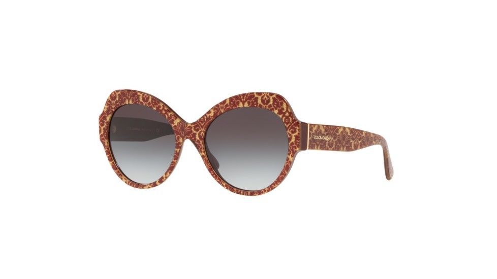 Dolce&amp;Gabbana DG4320F Sunglasses 32068G-56, Grey Gradient Lenses