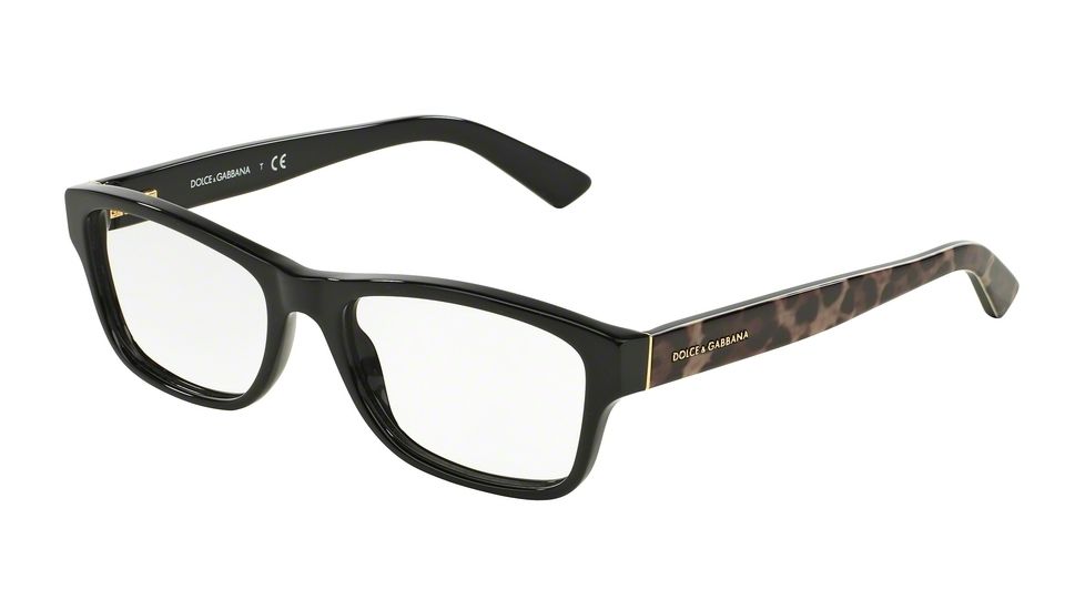 Dolce&amp;Gabbana ENCHANTED BEAUTIES DG3208 Eyeglass Frames 2525-52 - Black Frame