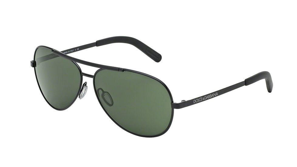 Dolce&amp;Gabbana LIFESTYLE DG2141 Sunglasses 01/71-61 - Black Frame, Grey Green Lenses