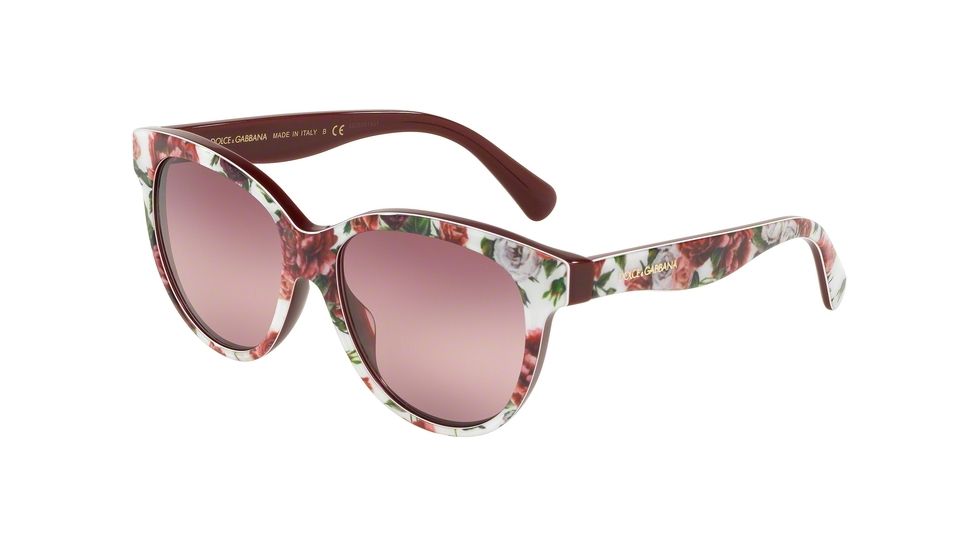 Dolce&amp;Gabbana MATT SILK DG4176 Sunglasses 3194W9-49, Pink Bigradient Purple Lenses