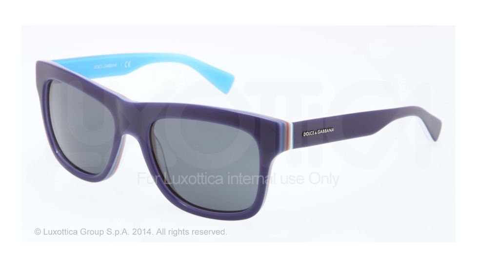 Dolce&amp;Gabbana MULTICOLOR DG4203 Sunglasses 276987-54 - Blue/multilayer/azure Frame, Grey Lenses