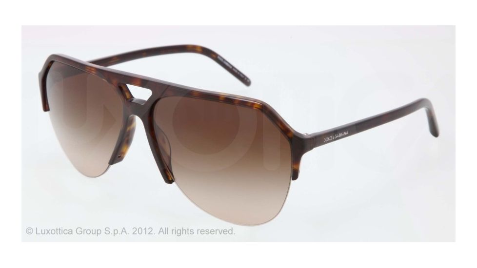 Dolce&amp;Gabbana STEFANO - FASHION SHOW SS13 DG4178 Sunglasses 502/13-62 - Havana Frame, Brown Gradient Lenses