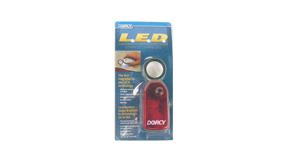 Dorcy LED Pocket Magnifier w/ Light And Batteries 41-1412