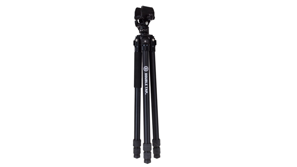 Double Tap Industries Stronghold Lite Aluminum Tripod w/Adjustable Height + Saddle Clamp, Black, 36mm, TRI-A-001A