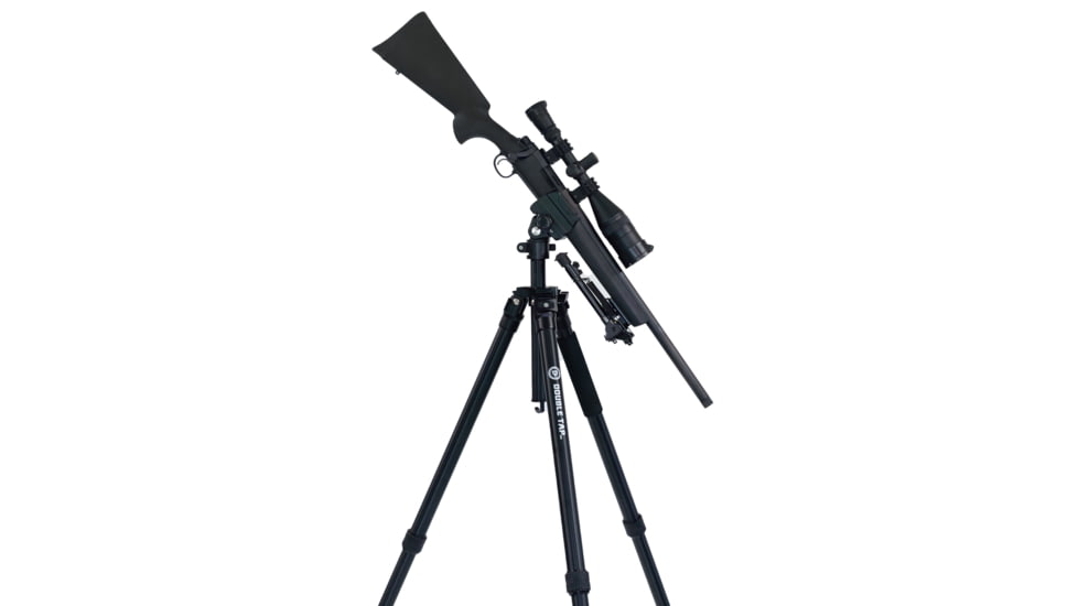 Double Tap Industries Stronghold Lite Aluminum Tripod w/Adjustable Height + Saddle Clamp, Black, 36mm, TRI-A-001A