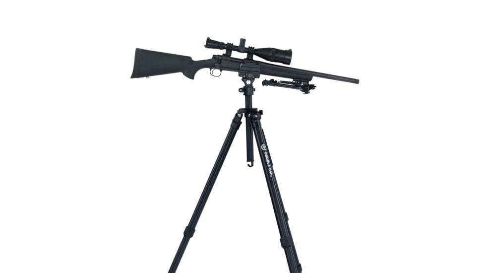 Double Tap Industries Stronghold Lite Aluminum Tripod w/Adjustable Height + Saddle Clamp, Black, 36mm, TRI-A-001A