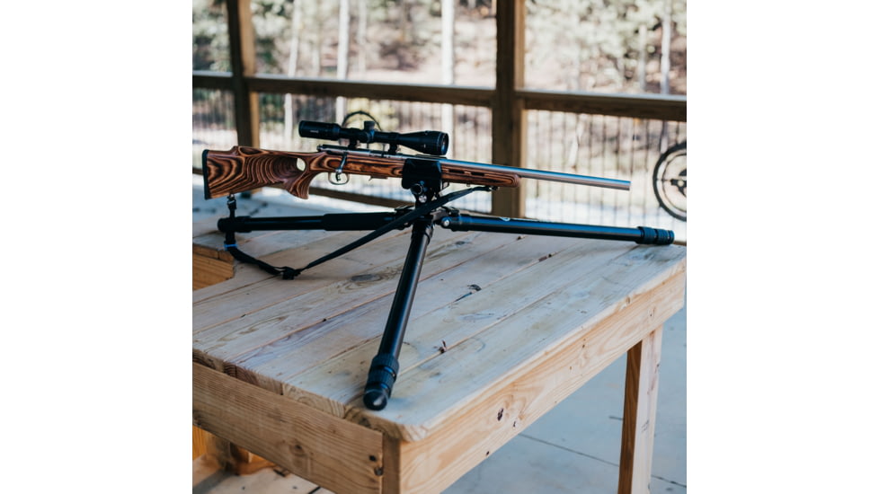 Double Tap Industries Stronghold Lite Aluminum Tripod w/Fixed Saddle Clamp, Black, 36mm, TRI-A-001F