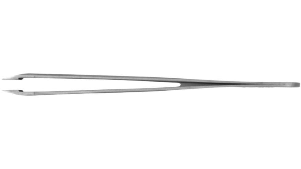 Dovo Tweezers Slant Tip, 3.75in Overall, Satin Stainless Construction, 46351201