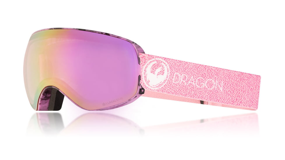 Dragon X2s Goggles, Mill/LumaLens Pink Ion, with Bonus LumaLens Dark Smoke, One Size 307867230270