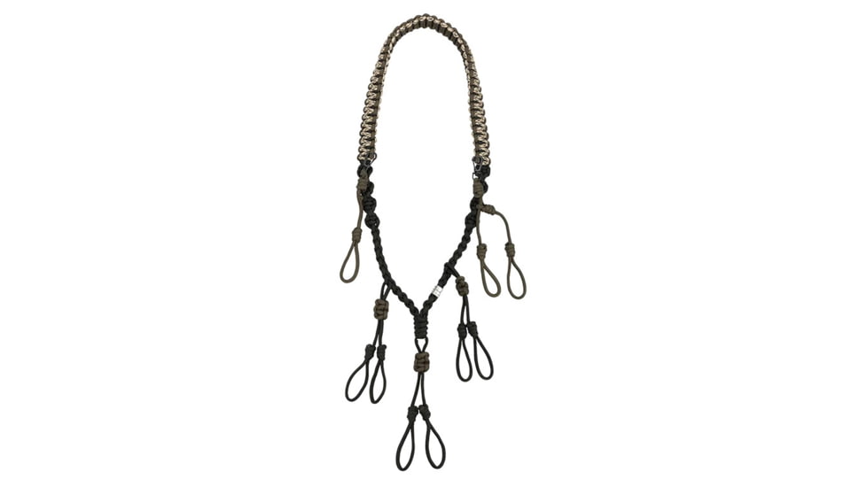 DRAKE Callers Lanyard, Polypropylene Adjustable, Black/Olive, DW7150BKO