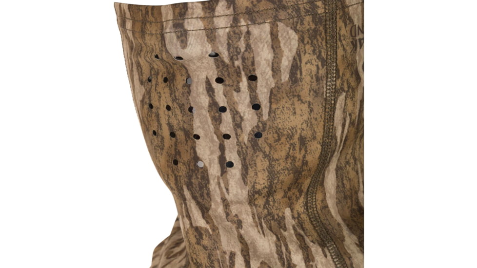 DRAKE Ol' Tom Performance Stretch-Fit Half Mask, Mossy Oak Bottomland, One Size, OT0027-006