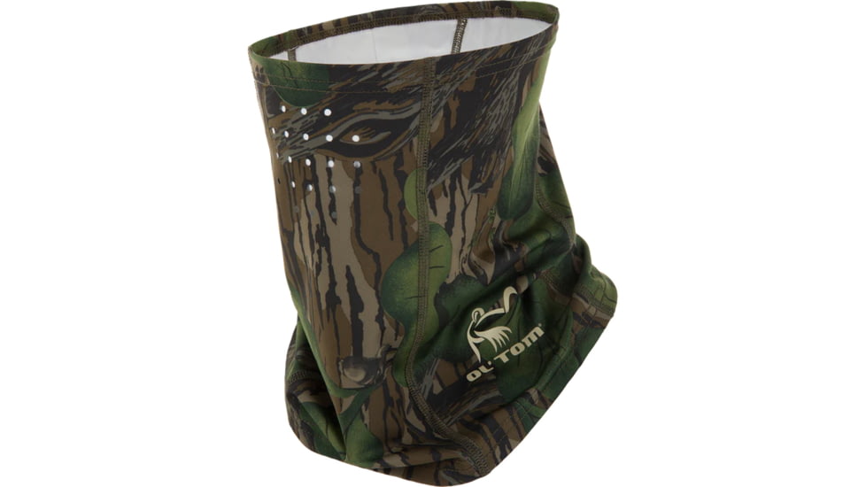 DRAKE Ol' Tom Performance Stretch-Fit Half Mask, Mossy Oak Full Foliage Camo, One Size, OT0027-040