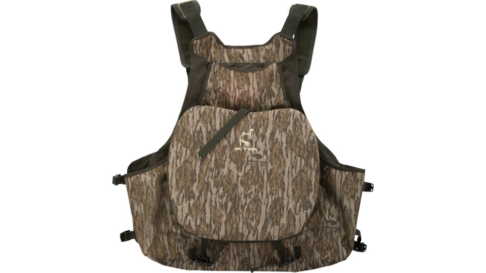 DRAKE Ol' Tom Turkey Strap Vest - Men's, Mossy Oak Bottomlands Camo, One Size, OT0049-ADL-006