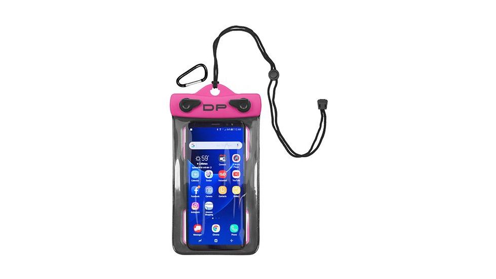 DryPak Cell Phone Case, 4 x 6, Hot Pink, Hot Pink, 1 Year Mfg Warranty, Tpu/Pp, DP-45587