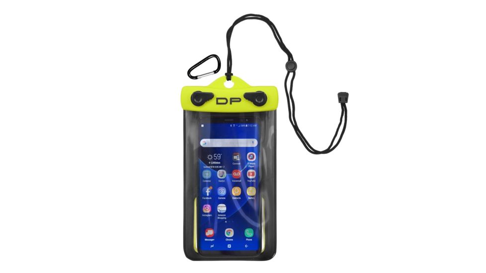 DryPak Smart Phone, GPS, Mp3 Case 4In X 7In, Lemon/Lime DP-47LL