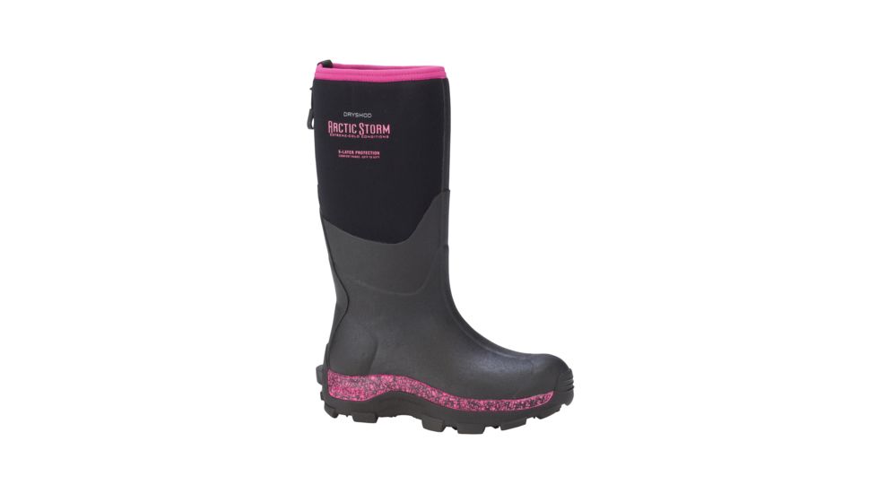 Dryshod Arctic Storm Hi Winter Boot - Women's, Black/Pink, 8 ARS-WH-PN-008