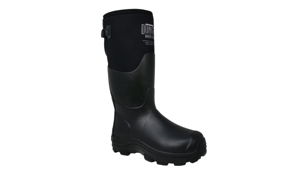 Dryshod DungHo Max Gusset Extreme-Cold Conditions Barnyard Boot - Mens, Black/Grey, 7, DHMG-MH-BK-007