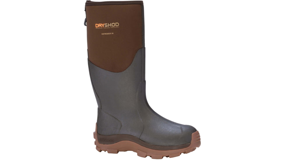Dryshod Haymaker Mid Farm Boot - Mens, Brown/Peanut, 10, HAY-MM-BR-010