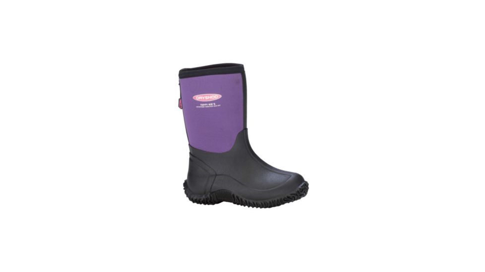 Dryshod Tuffy Sport Boot - Kids, Black/Purple, 4 TUF-KD-PP-400