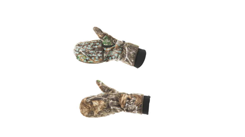 DSG Outerwear Flip Top 3.0 Mitten with Glove Liner, Realtree Edge, Extra Large, 45150