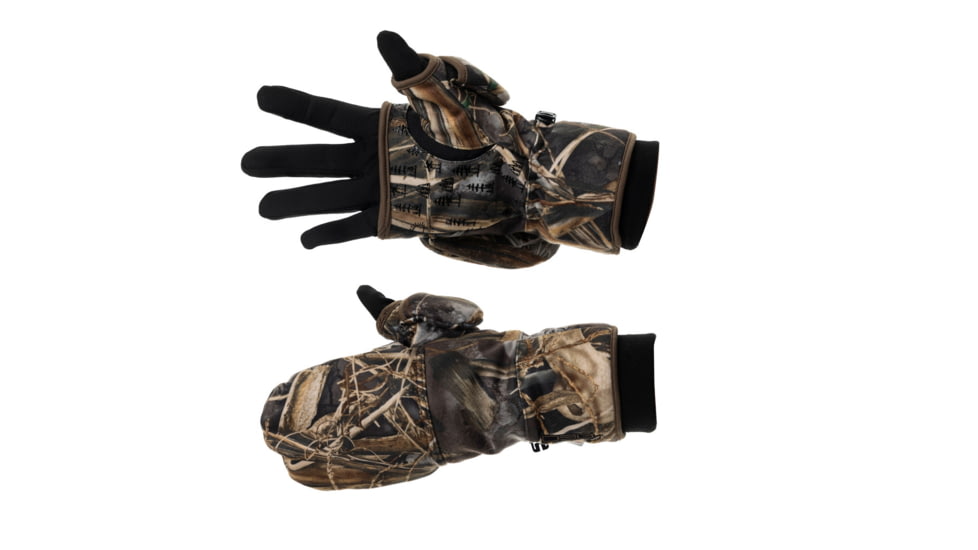 DSG Outerwear Flip Top 3.0 Mitten with Glove Liner, Realtree Max-7, Large, 51842
