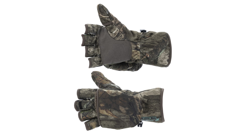 DSG Outerwear Sherpa Fleece Flip Top Mitten - Womens, Mossy Oak Country DNA, Small, 518555