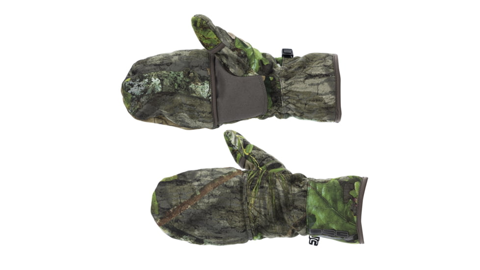 DSG Outerwear Sherpa Fleece Flip Top Mitten - Womens, Mossy Oak Obsession, Extra Large, 518531