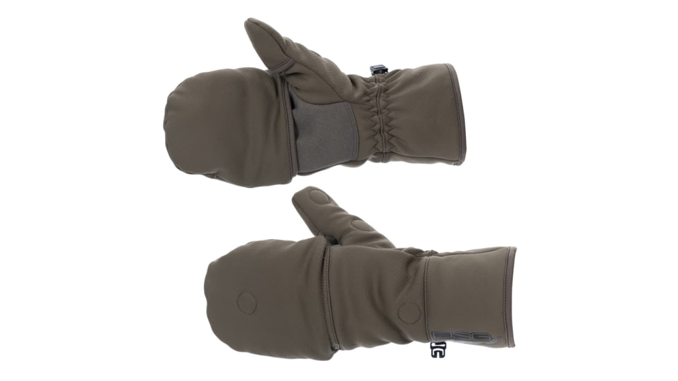 DSG Outerwear Sherpa Fleece Flip Top Mitten - Womens, Stone, Extra Small, 518647