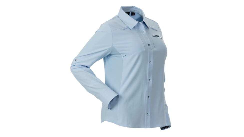 DSG Outerwear Victoria Snap-up Shirt- Womens, Glacier, Small, 50088