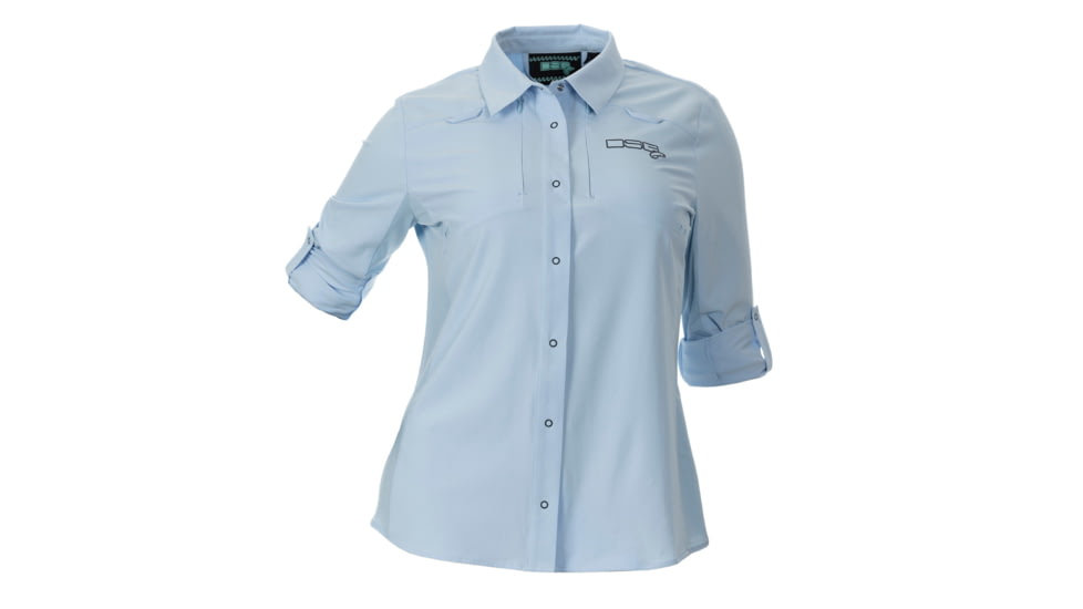 DSG Outerwear Victoria Snap-up Shirt- Womens, Glacier, Small, 50088