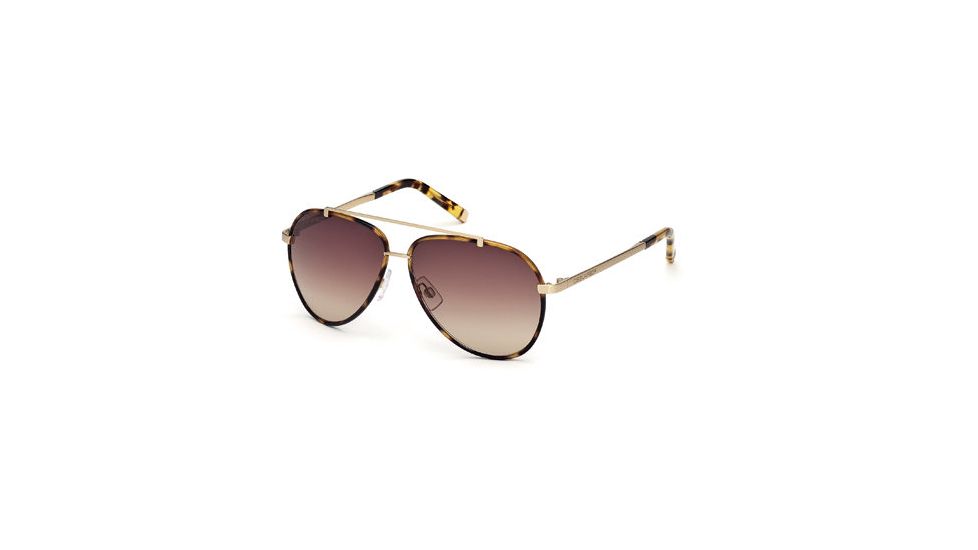 DSquared DQ0087 Sunglasses - Coloured Havana Frame Color, Gradient Brown Lens Color