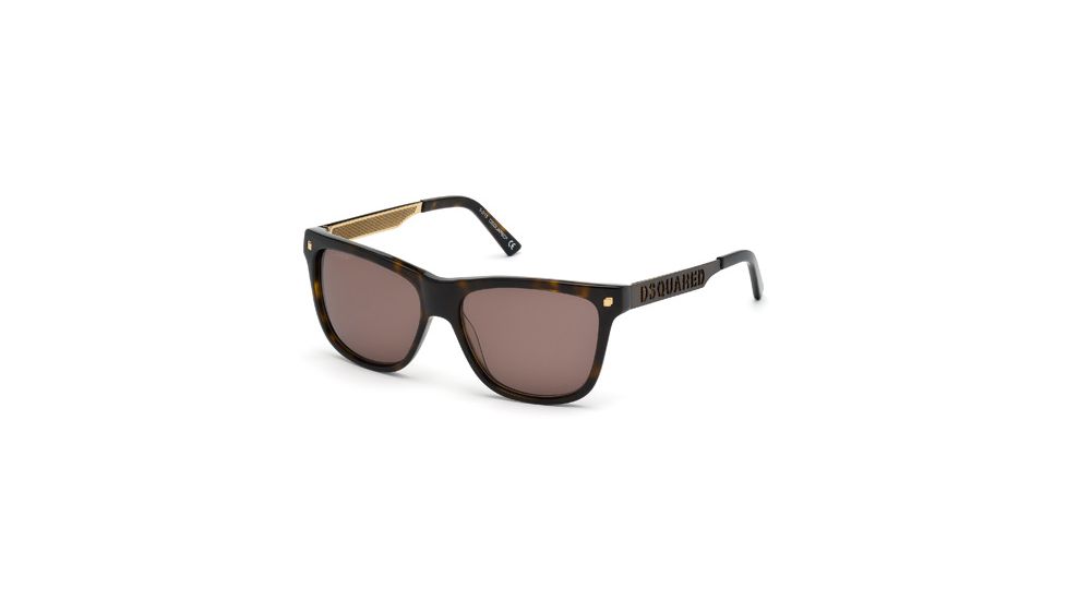 DSquared DQ0136 Sunglasses - Dark Havana Frame Color, Brown Lens Color