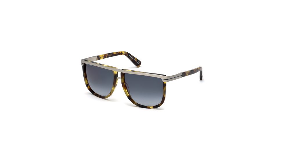 DSquared DQ0161 Sunglasses - Coloured Havana Frame Color, Gradient Blue Lens Color
