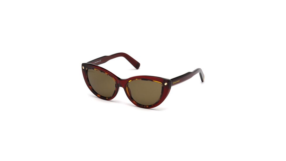 DSquared DQ0170 Sunglasses - Shiny Bordeaux Frame Color, Roviex Lens Color
