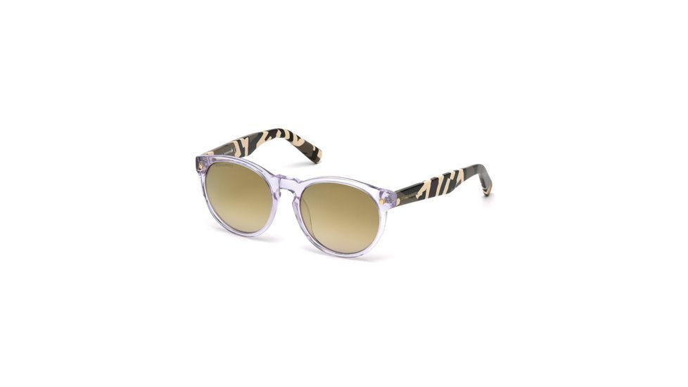 DSquared DQ0172 Sunglasses - Crystal Frame Color, Gradient Green Lens Color