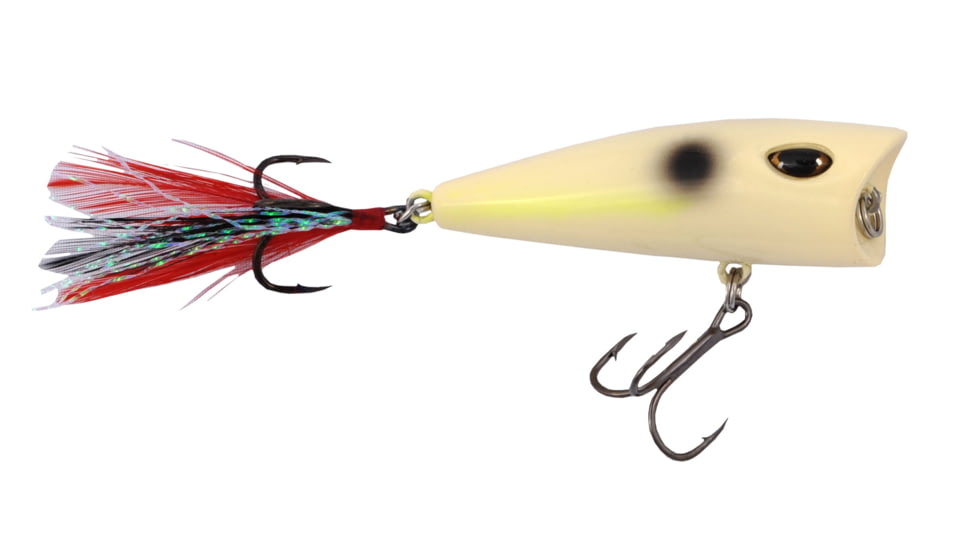 Duckett Fishing BD 80P Popper, Yellow Bone, 80 mm, BD80-YB