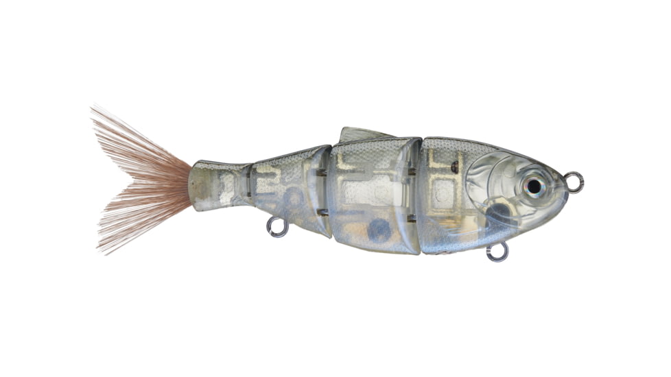 Duckett Fishing BD Shad, Ghost Green Shad, 5 in, BDSHAD5-SS Ghost Green Shad