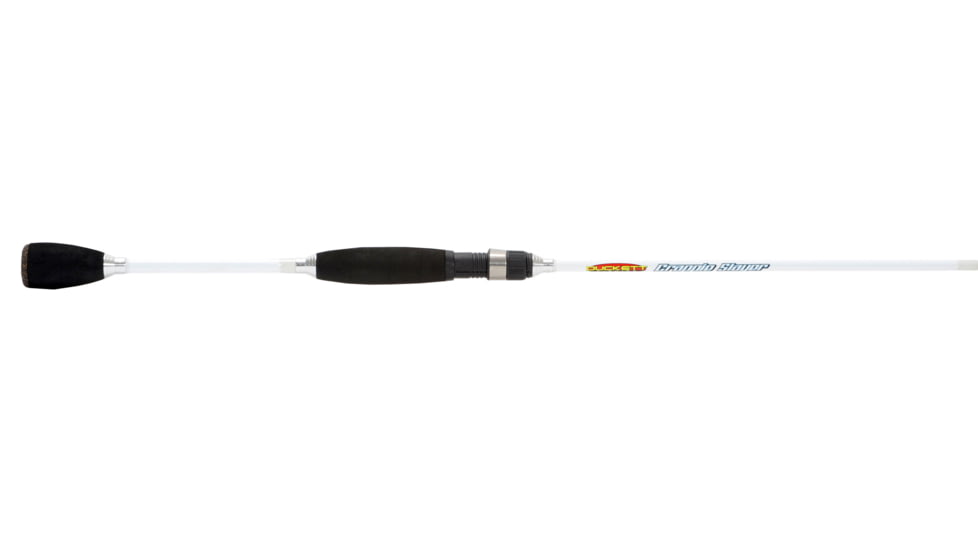 Duckett Fishing Crapple Slayer Lt Mod Fast Spinning Rod, Medium, White, 6 ft 3 in, DFCR63ML-S