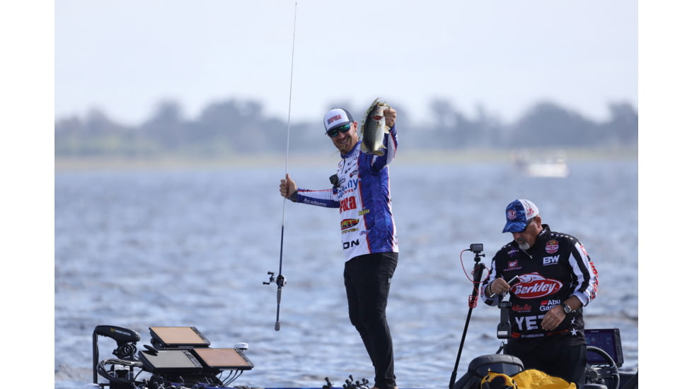 Duckett Fishing Jacob Wheeler Signature Series 2.0 Lt X Fast Spinning Rod, Medium, White/Blue, 6 ft 10 in, DFJWT610ML-S