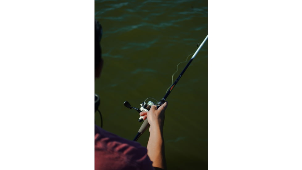 Duckett Fishing Jacob Wheeler Signature Series 2.0 Lt X Fast Spinning Rod, Medium, White/Blue, 6 ft 10 in, DFJWT610ML-S