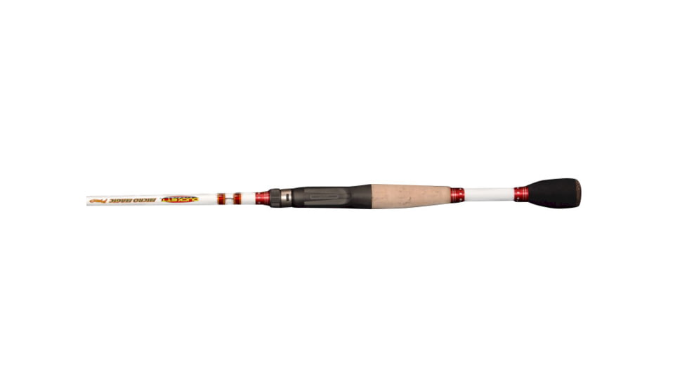 Duckett Fishing Micro Magic Pro Crankin Rod, Medium Heavy, White/Red, 7 ft 10 in, DFMP710MH-CC