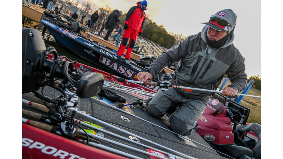 Duckett Fishing Micro Magic Pro Crankin Rod, Medium Heavy, White/Red, 7 ft 10 in, DFMP710MH-CC